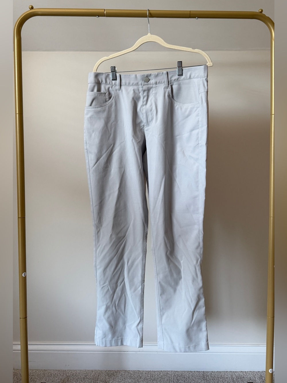 Puma Men’s Light Gray Straight Leg Golf Pants 32/30